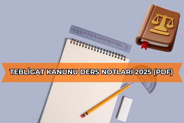 Tebligat Kanunu Ders Notları 2025 (PDF)