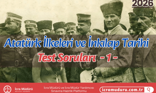 Atatürk İlkeleri ve İnkılap Tarihi Test Soruları 1