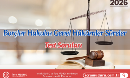 Borçlar Hukuku Genel Hükümler Süreler Test Soruları