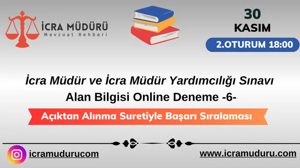 30 Kasım 2024 Açıktan Alınma Suretiyle Deneme Sınavı 2. Oturum Başarı Sıralaması Açıklandı