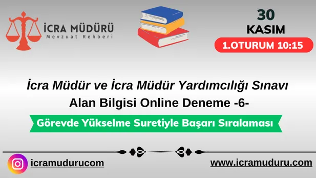 30 Kasım 2024 Görevde Yükselme Suretiyle Deneme Sınavı 1. Oturum Başarı Sıralaması Açıklandı