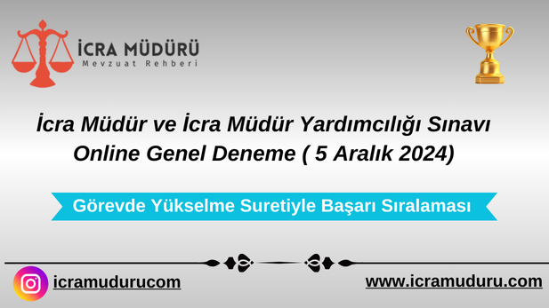 5 Aralık 2024 Görevde Yükselme Suretiyle Başarı Sıralaması Açıklandı
