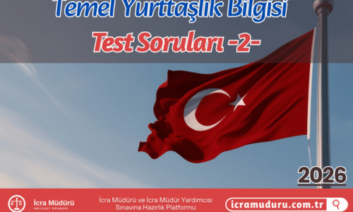 Temel Yurttaşlık Bilgisi Test Soruları 2