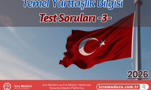 Temel Yurttaşlık Bilgisi Test Soruları 3