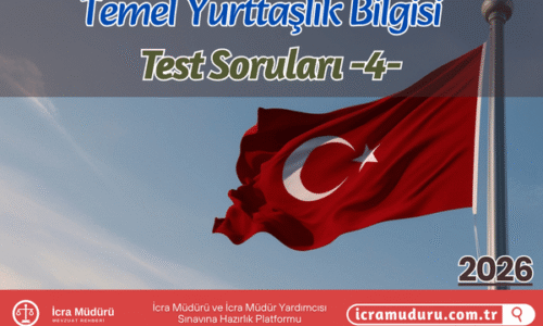 Temel Yurttaşlık Bilgisi Test Soruları 4 Ücretsiz Online Çöz