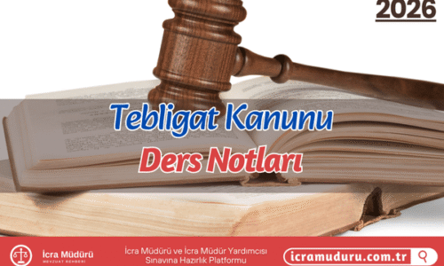 Tebligat Kanunu Ders Notları 2026 (PDF)