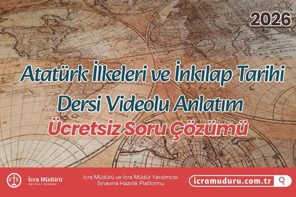 Atatürk İlkeleri ve İnkılap Tarihi Dersi Videolu Anlatım ve Ücretsiz Soru Çözümü